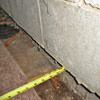 Foundation wall separating from the floor in Florence home
