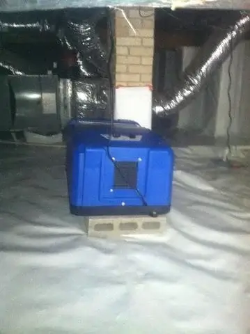 This crawl space encapsulation in Columbia, SC also included a sump pump and dehumidifier to reduce moisture damage and mold growth.