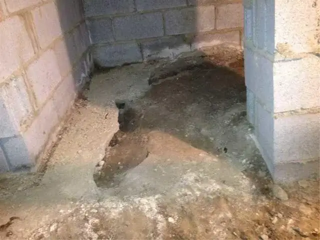 You can see the soil erosion here.