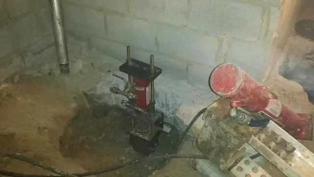 One of the seven piers we installed.