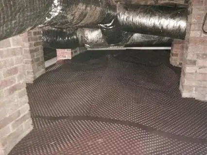 Drainage matting is installed before CleanSpace.