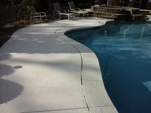 The PolyLEVEL injection lifted and leveled any discrepancies.  Now, Gerben and his guests can make a splash without a worry!