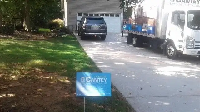 Sign in front yard showing off Cantey's hard work!