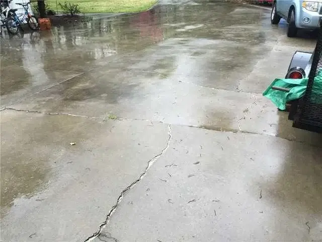 The cracks seemed endless and were all caused by settling underneath the slabs.