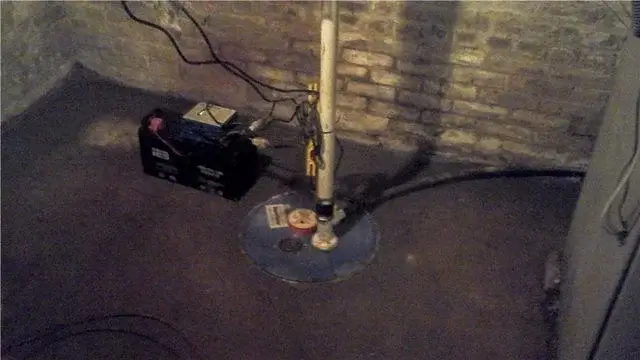 The installed SmartPump is able to handle the water in the basement and will properly pump the water outside.