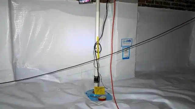 Along with the CleanSpace system, a SmartPump was installed to ensure that any excess moisture would be pumped out of the crawl space.