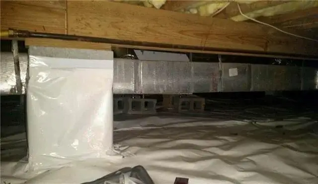 The CleanSpace system not only keeps a crawl space dry and clean but provides cleaner, healthier air for the homeowner above.
